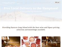 Tablet Screenshot of hamptonswineshoppe.com